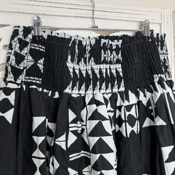 Anthropologie Black & White Patterned Maxi Skirt - Picture 3 of 6